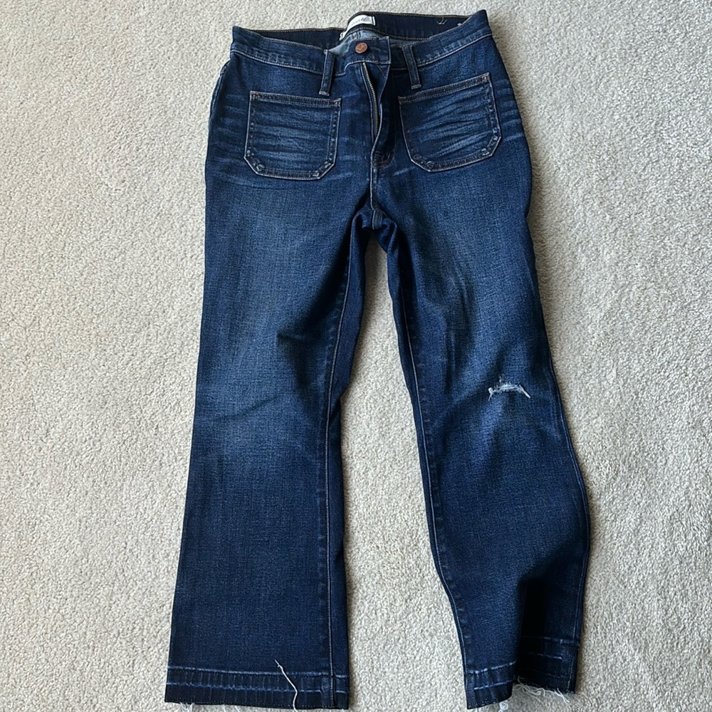 Cali Demi-Boot Jeans: Patch Pocket Edition